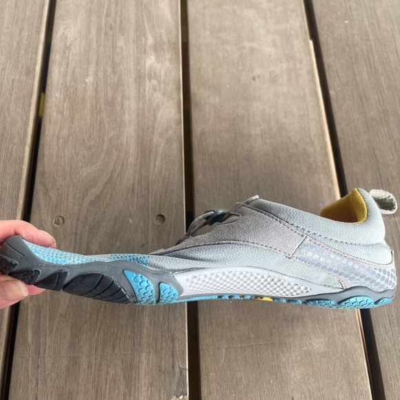 Vibram Five Fingers Shoes Womens Gray Blue/Yellow Shoes size 41 EU - Picture 6 of 8